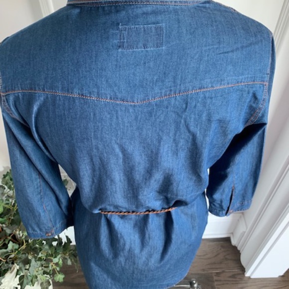 Ci Sono Denim Shirtwaist Dress - Picture 4 of 13